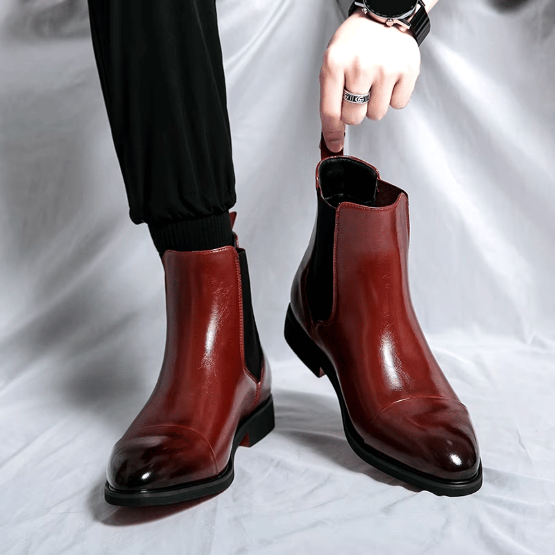 Ludovico Donato Genuine Leather Chelsea Boots