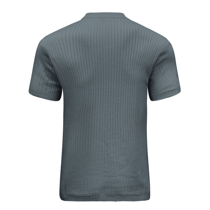 LS | Men’s Rib Zip Fit Polo Shirt