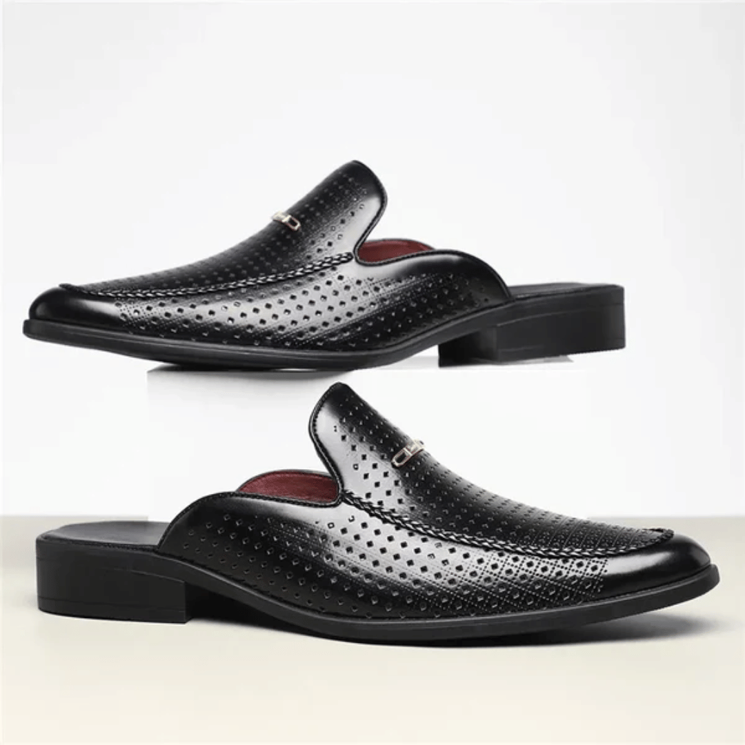 Porto Genuine Leather Slides