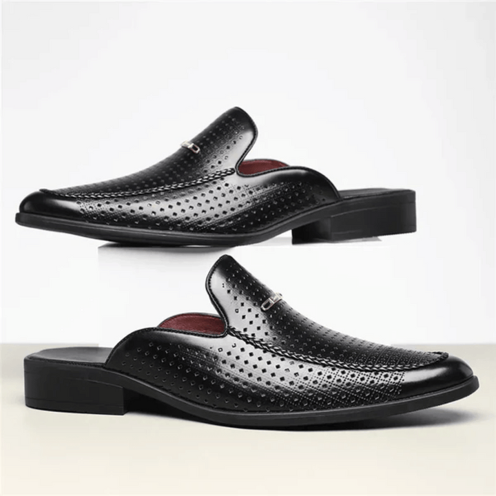 Porto Genuine Leather Slides