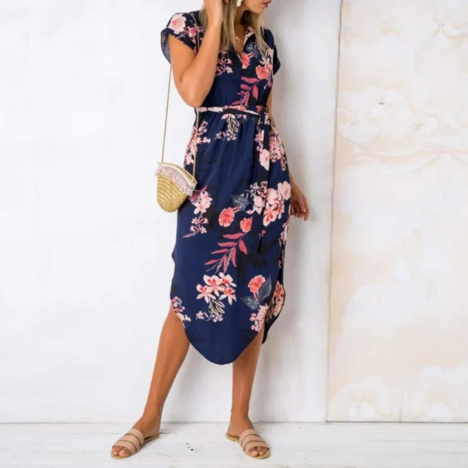 Zariah Floral Chic Wrap Dress