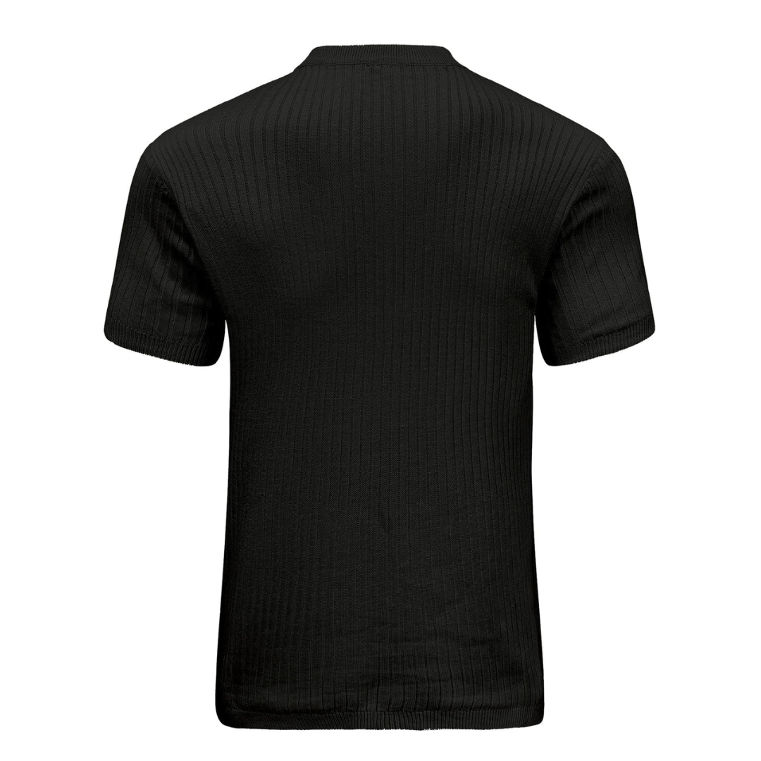 LS | Men’s Rib Zip Fit Polo Shirt