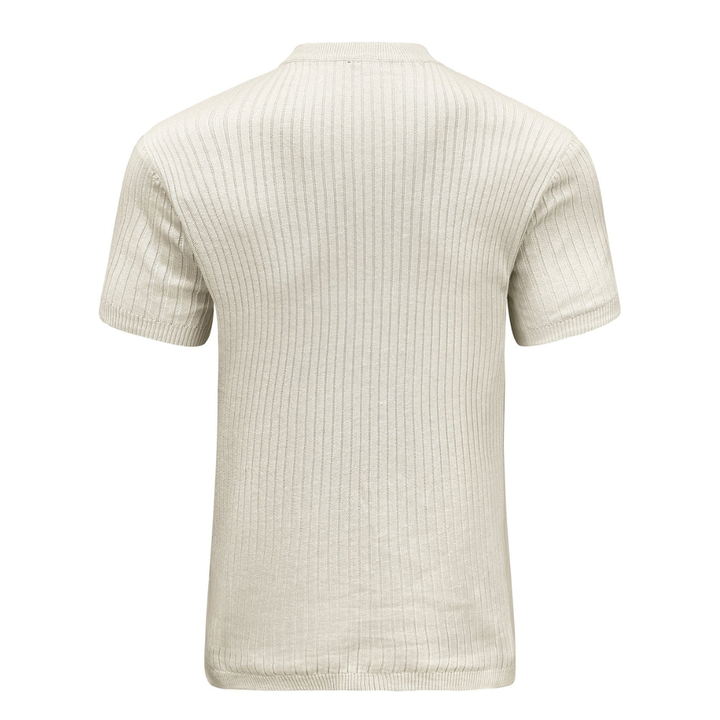 LS | Men’s Rib Zip Fit Polo Shirt