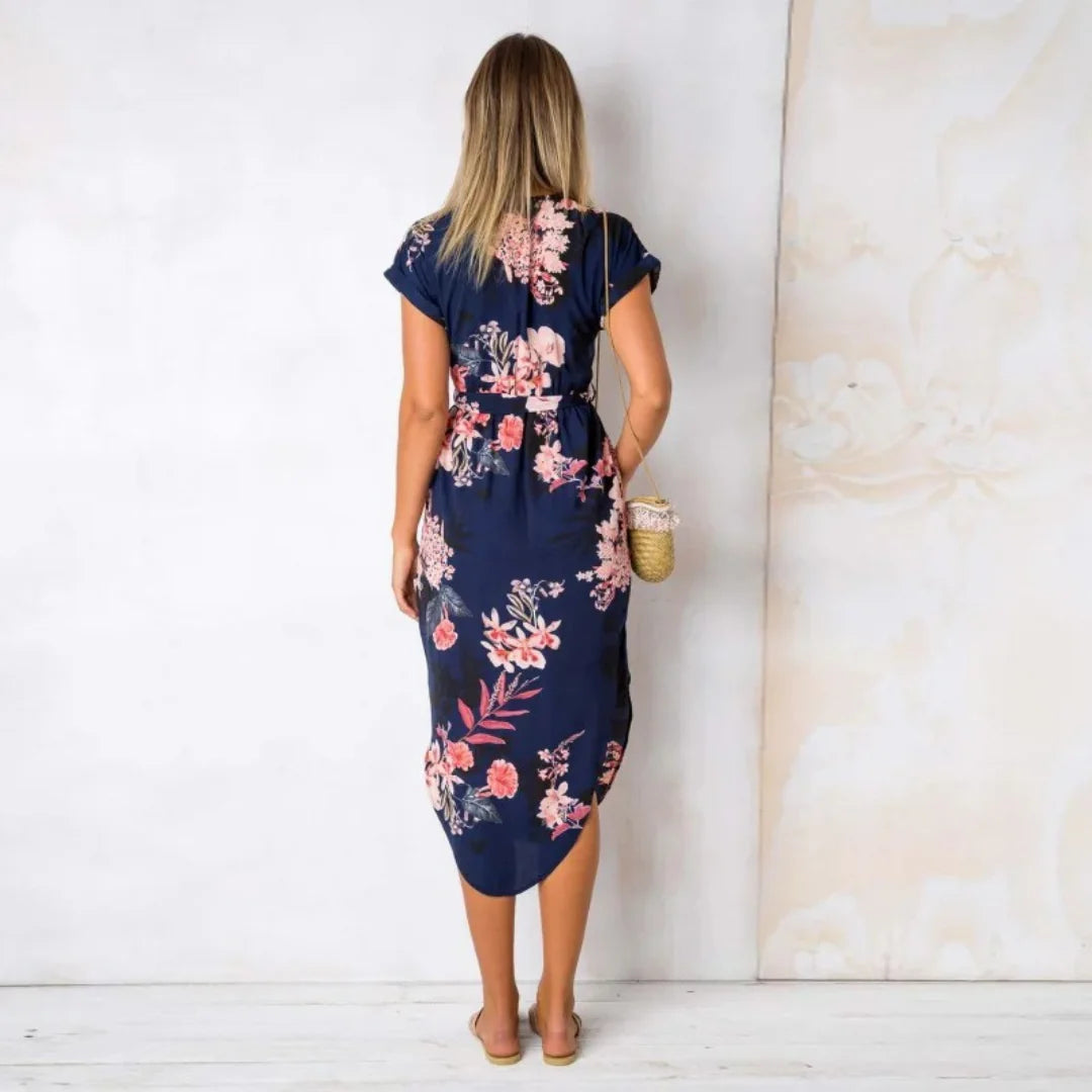 Zariah Floral Chic Wrap Dress