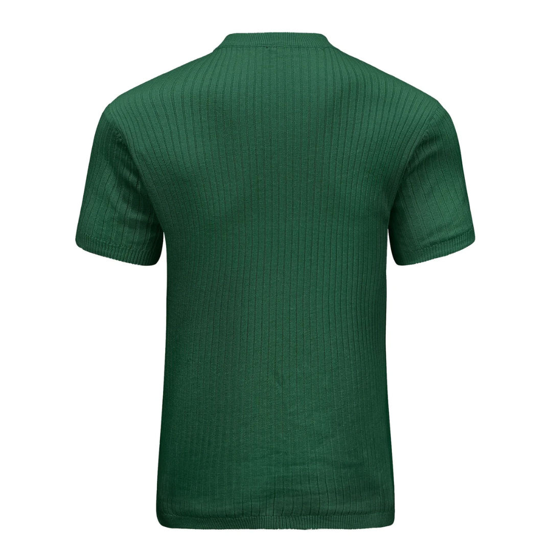 LS | Men’s Rib Zip Fit Polo Shirt