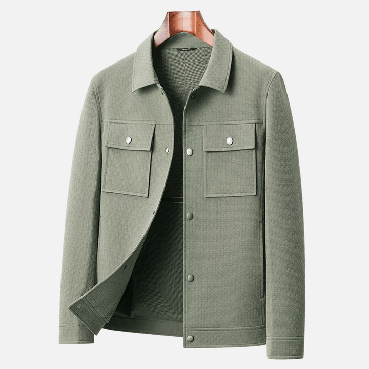 Elliot Vintage Textured Cotton Knit Jacket