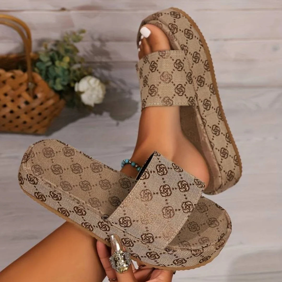 Sienna Monogram Platform Sandals