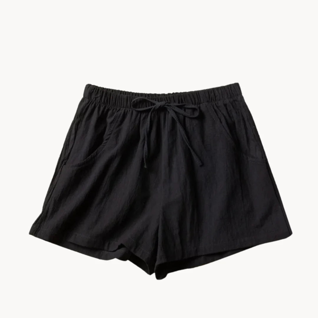 Sienna Drawstring Linen Shorts