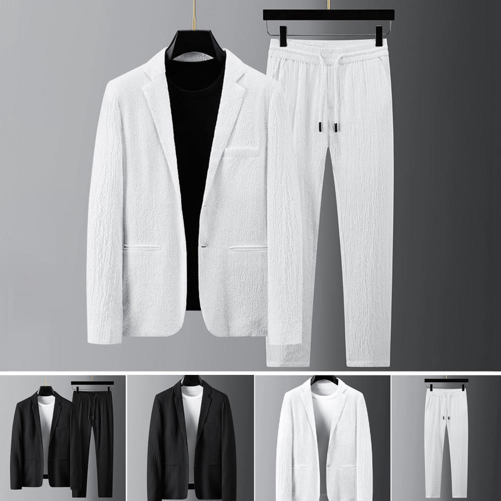 Joonas™ Men's Striped Pleat Blazer Suit