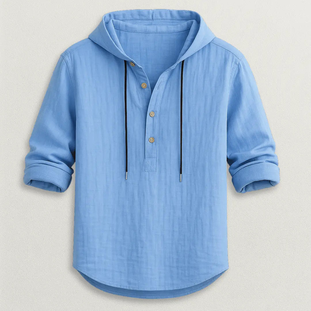 Marcus Linen Hoodie Shirt