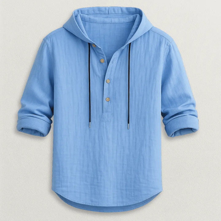 Marcus Linen Hoodie Shirt