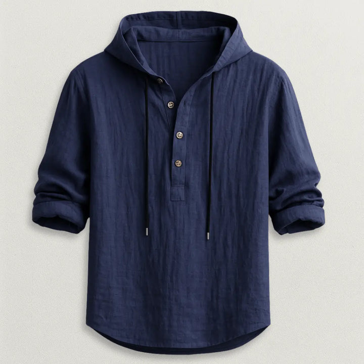 Marcus Linen Hoodie Shirt