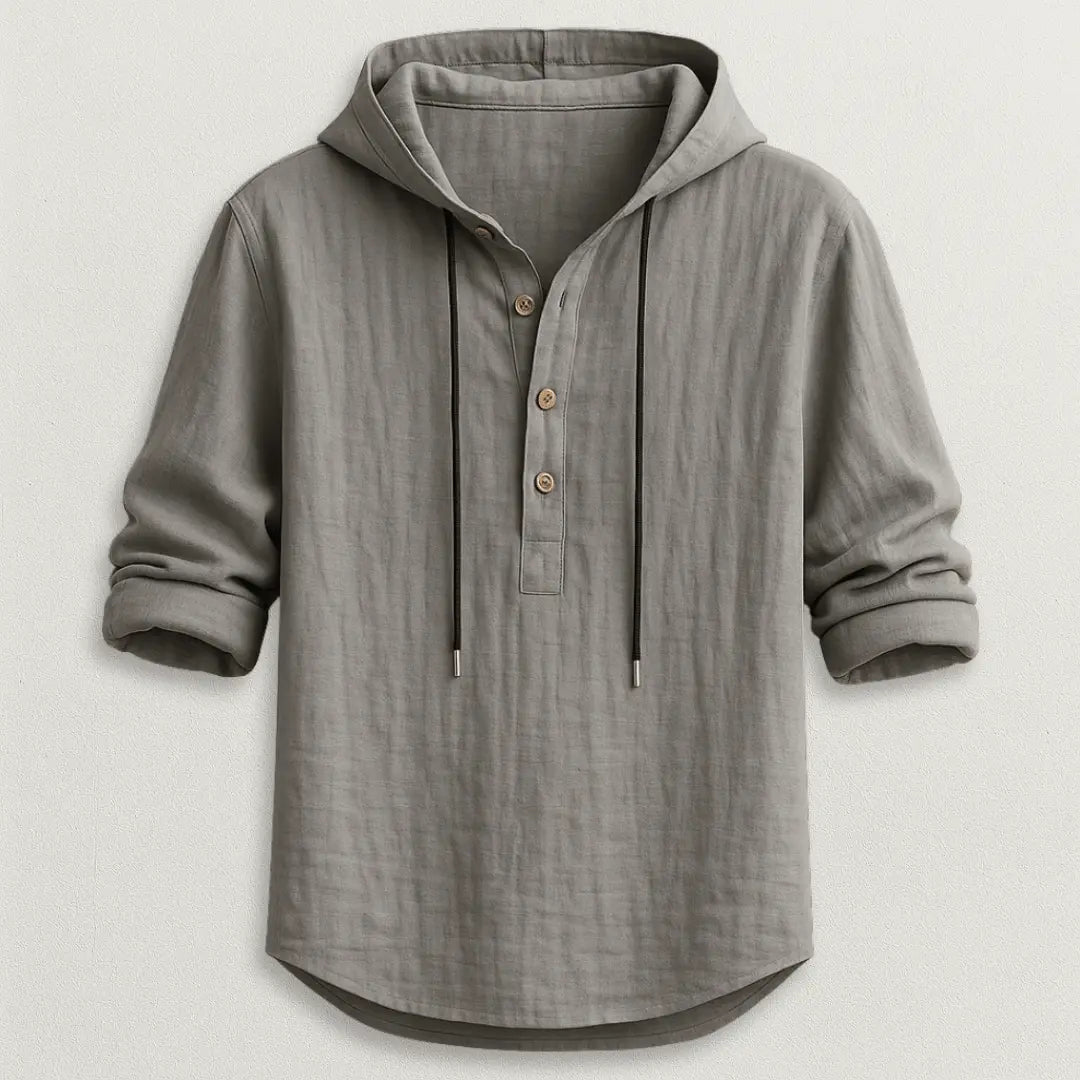 Marcus Linen Hoodie Shirt