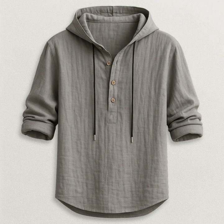 Marcus Linen Hoodie Shirt