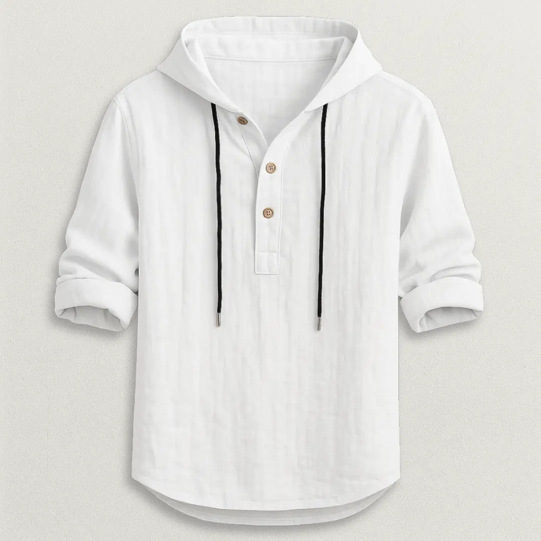 Marcus Linen Hoodie Shirt