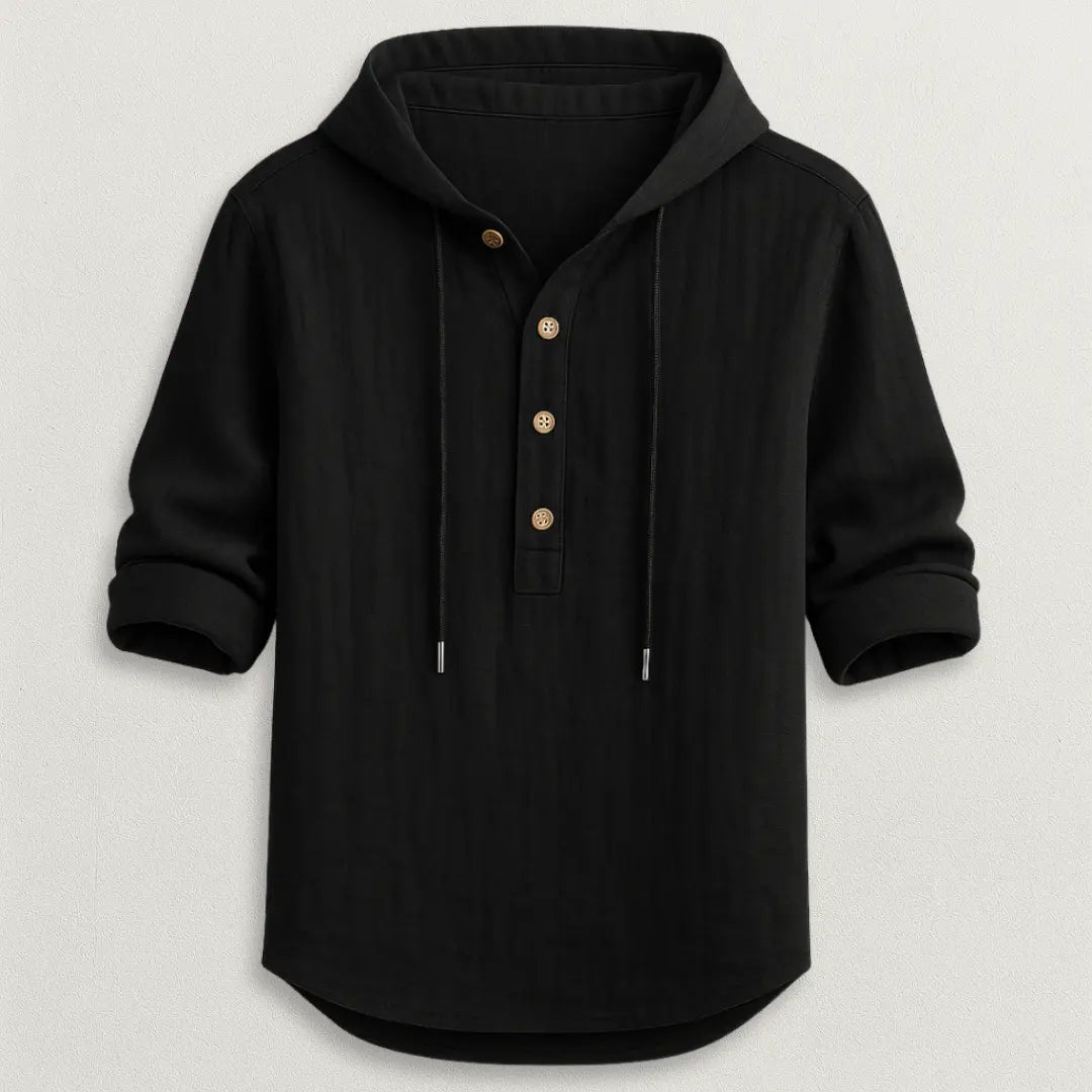 Marcus Linen Hoodie Shirt