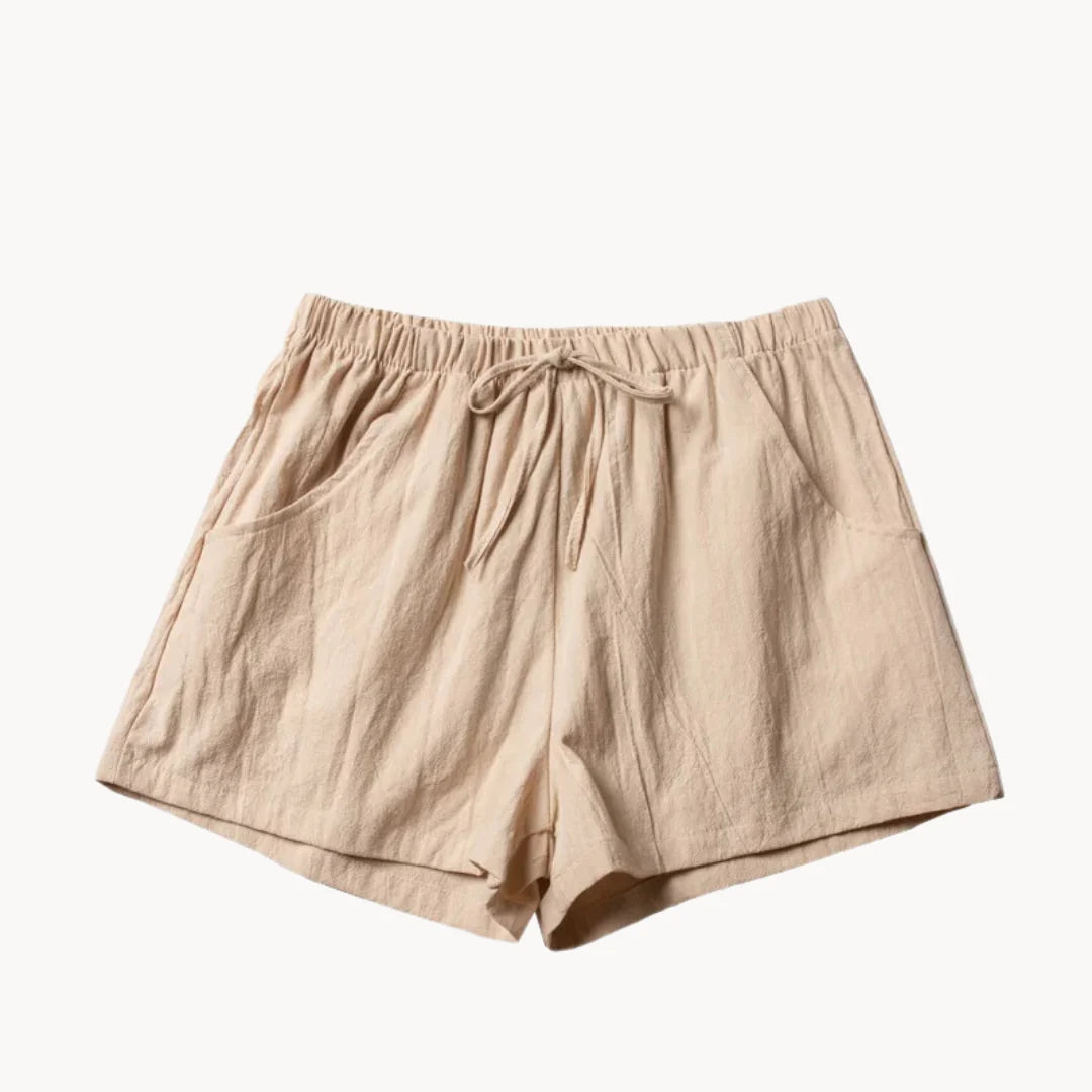 Sienna Drawstring Linen Shorts