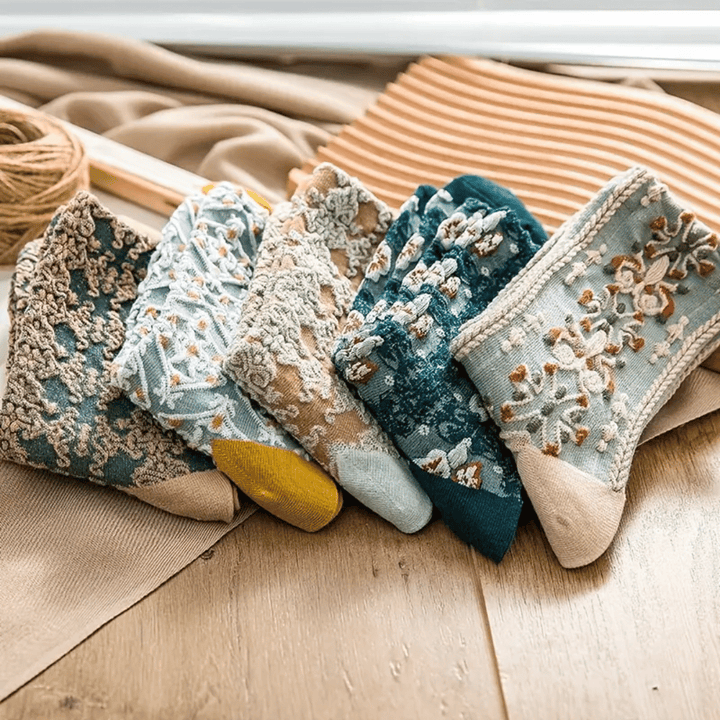 Marlowe Patterned Knit Socks