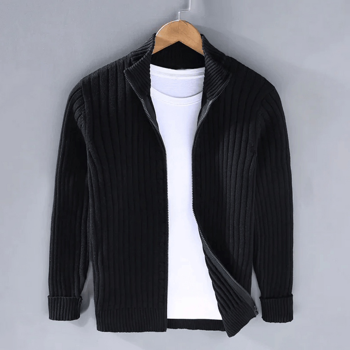 Dominic Full-Zip Casual Cardigan