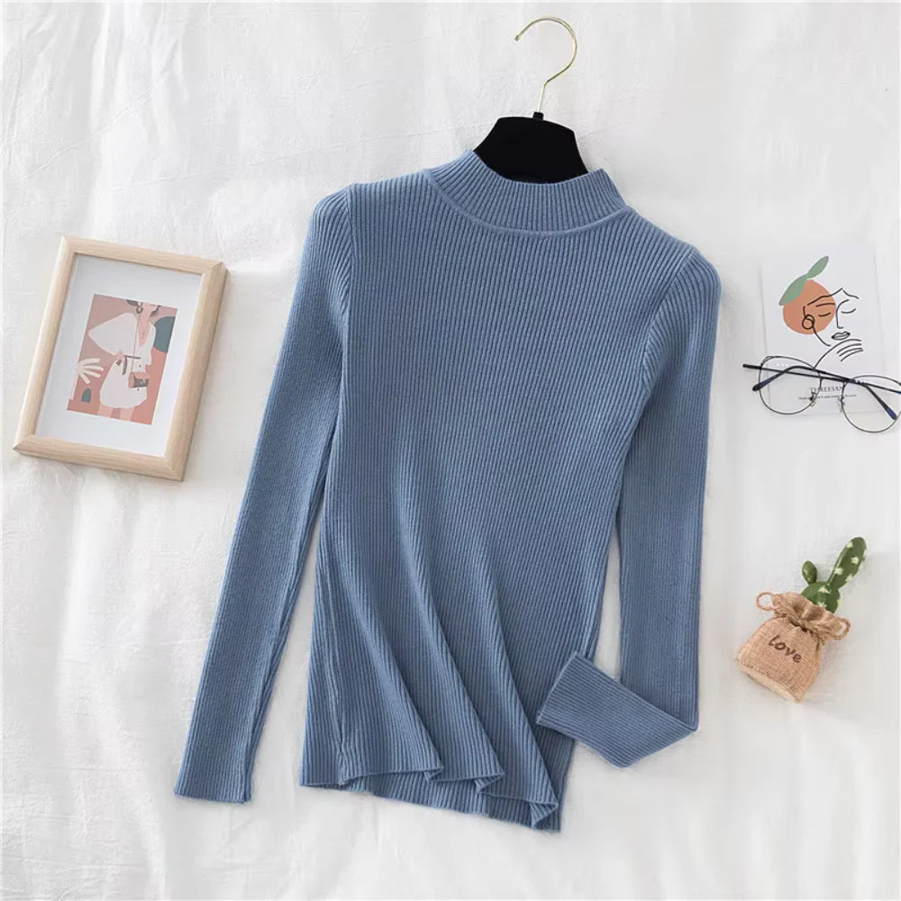 Aurora Chic Ribbed Knit Sweater