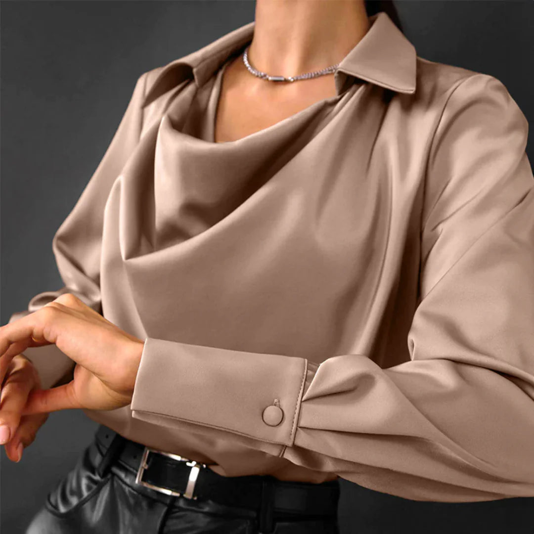 Sienna Drape Collar Blouse