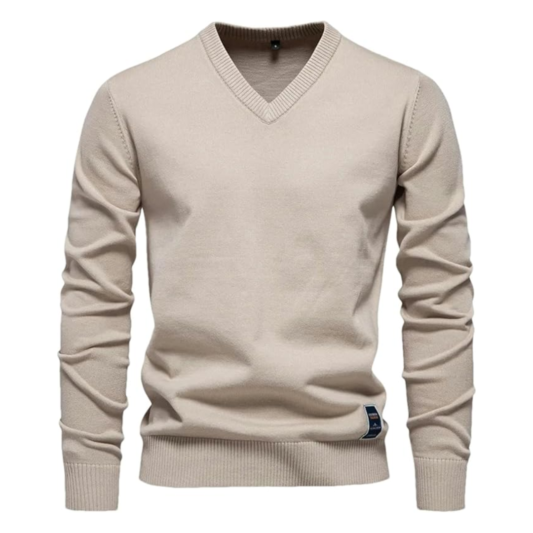 LS | Men V-Neck Knitted Sweater