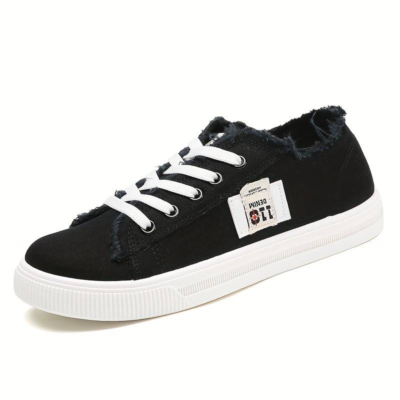 Riley Frayed Canvas Sneakers