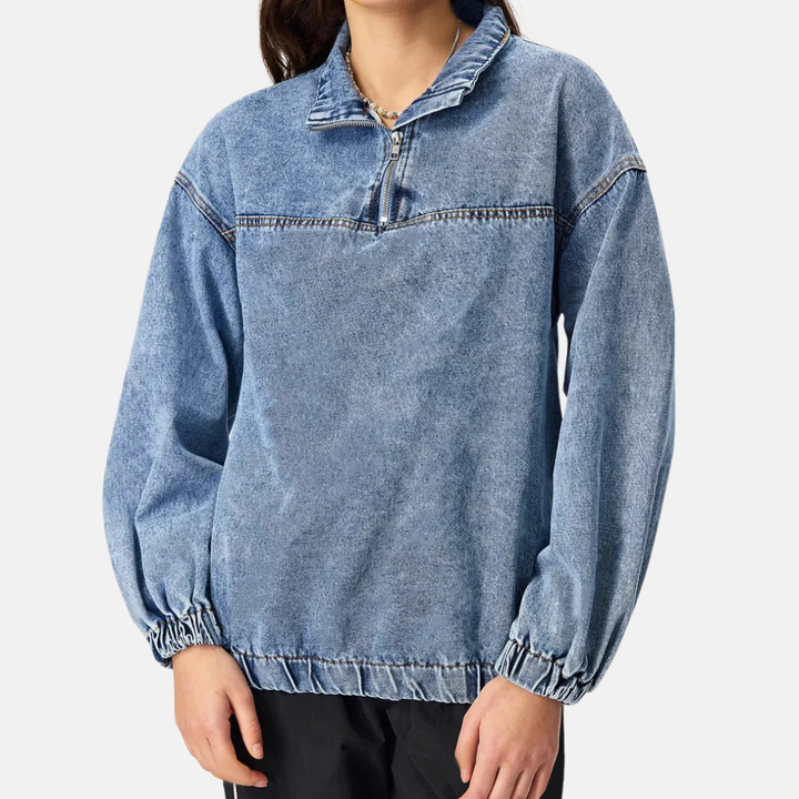 Women Vintage Denim Jacket LionStyle