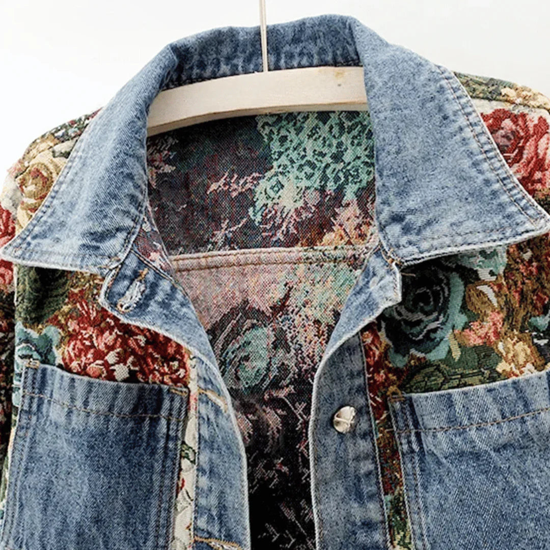 Amara Embroidered Denim Jacket