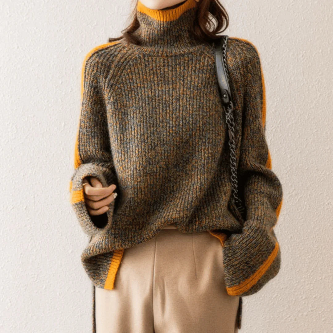 Marigold Accent Ribbed Sweater