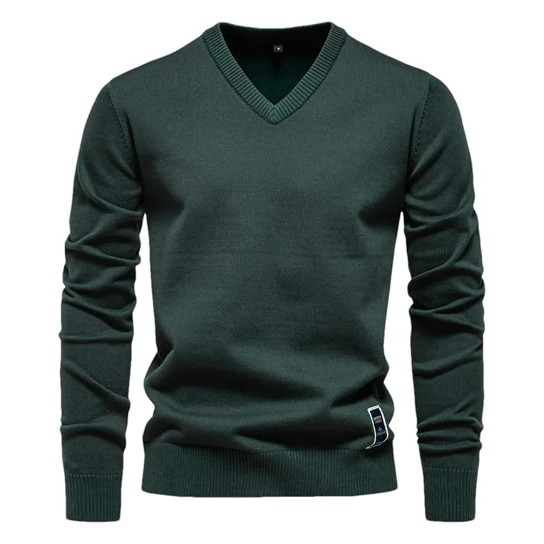 LS | Men V-Neck Knitted Sweater