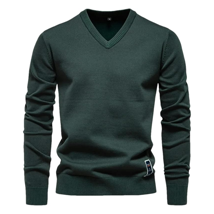 LS | Men V-Neck Knitted Sweater