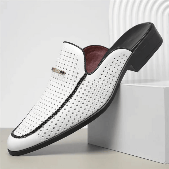 Porto Genuine Leather Slides