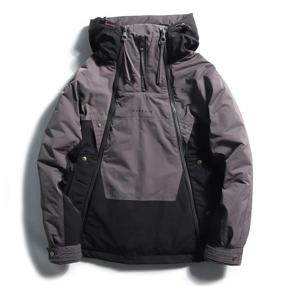 Zayden Zipper Down Hooded Jacket Artisio