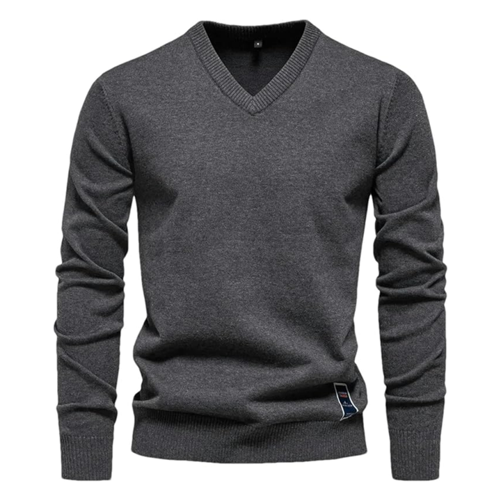 LS | Men V-Neck Knitted Sweater