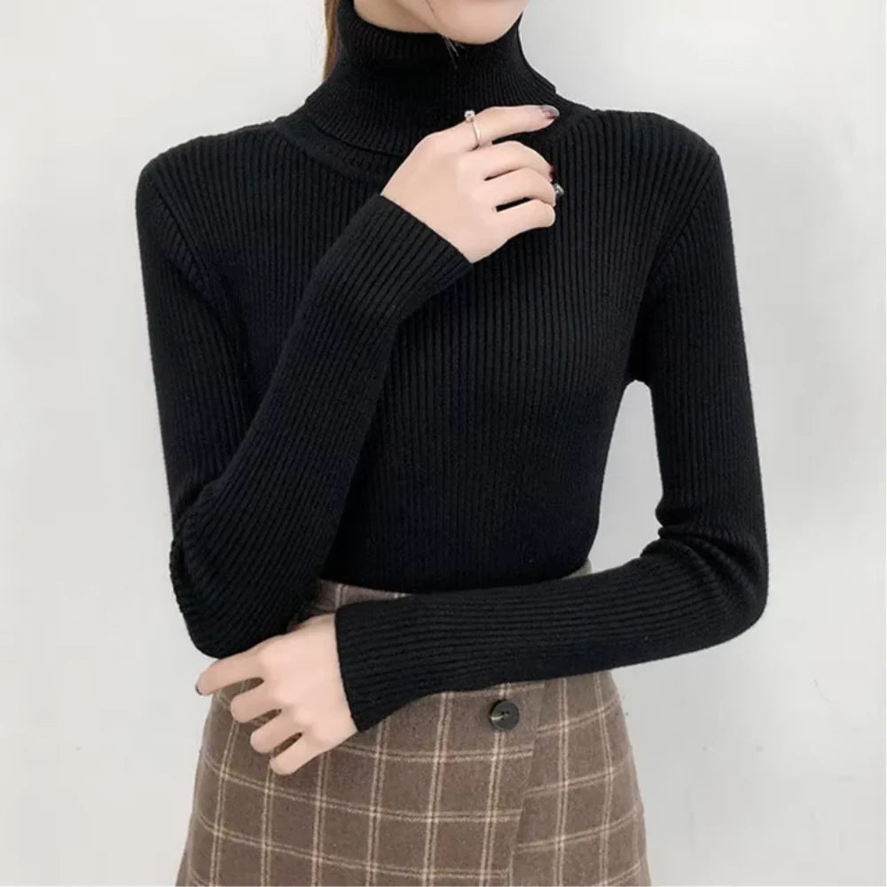 Aurora Chic Ribbed Knit Sweater