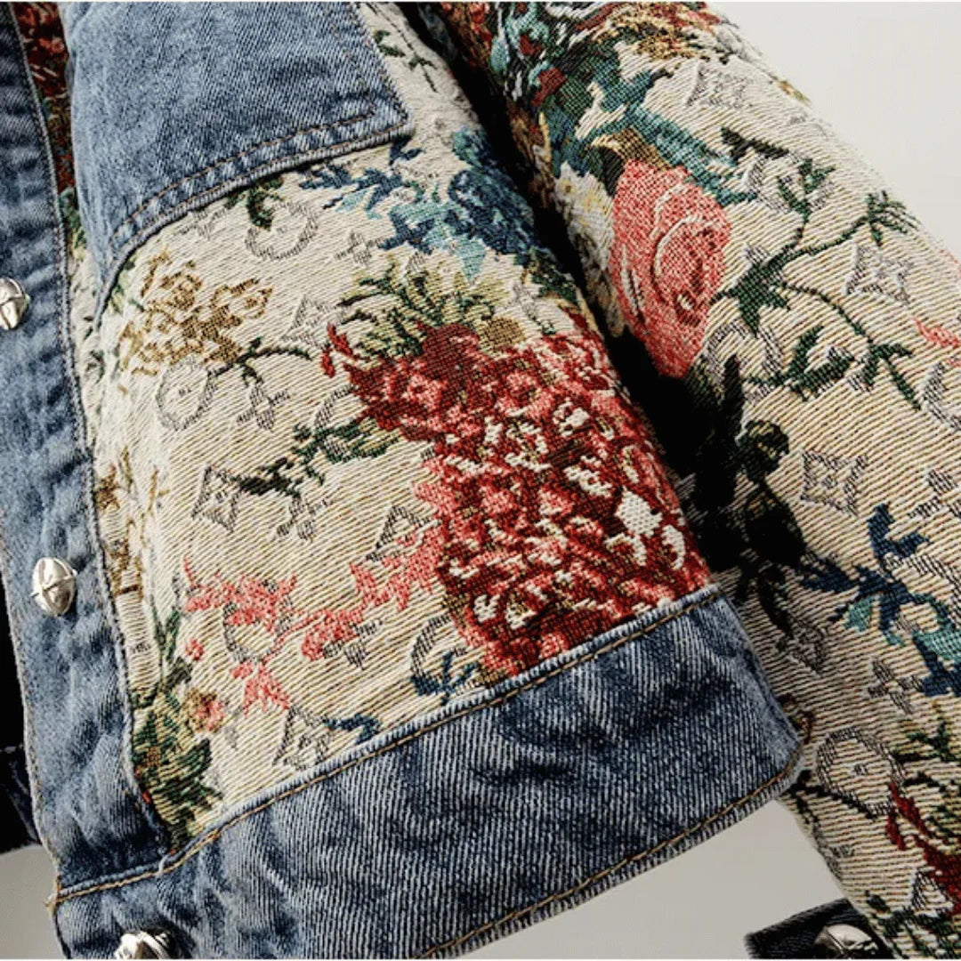 Amara Embroidered Denim Jacket