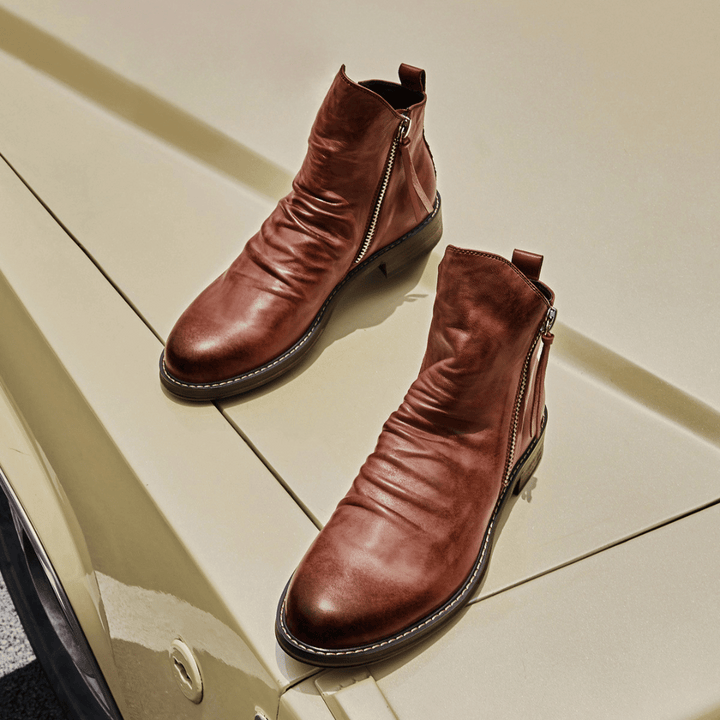 The Marshall Vintage Leather Boots