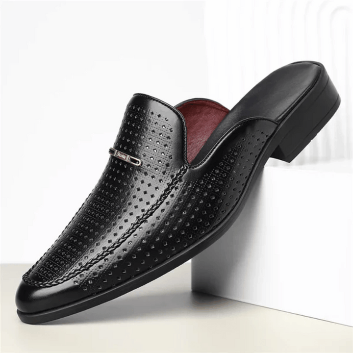 Porto Genuine Leather Slides
