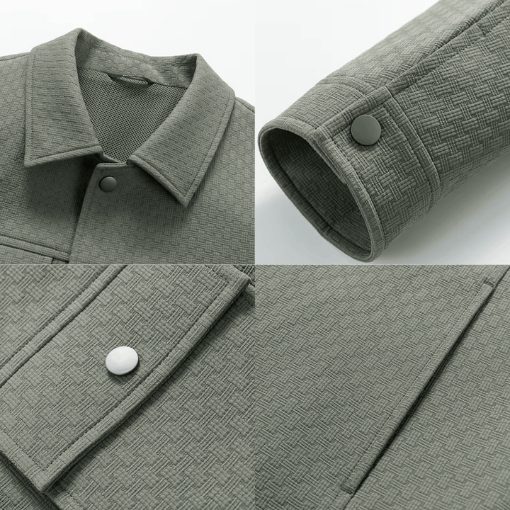 Elliot Vintage Textured Cotton Knit Jacket
