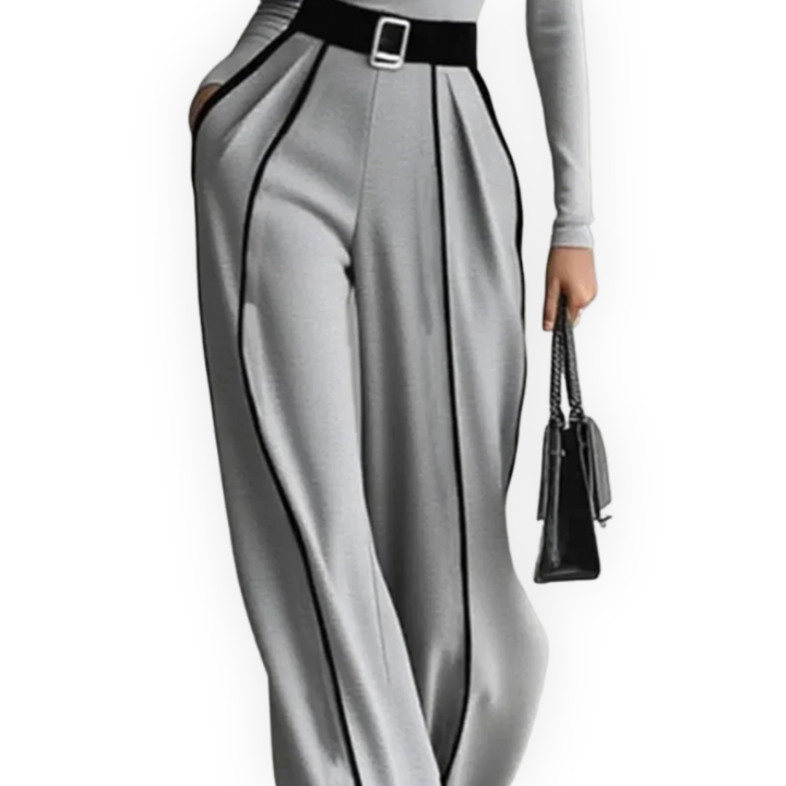 LS | Women’s Contrast Color-Block Turtleneck Set