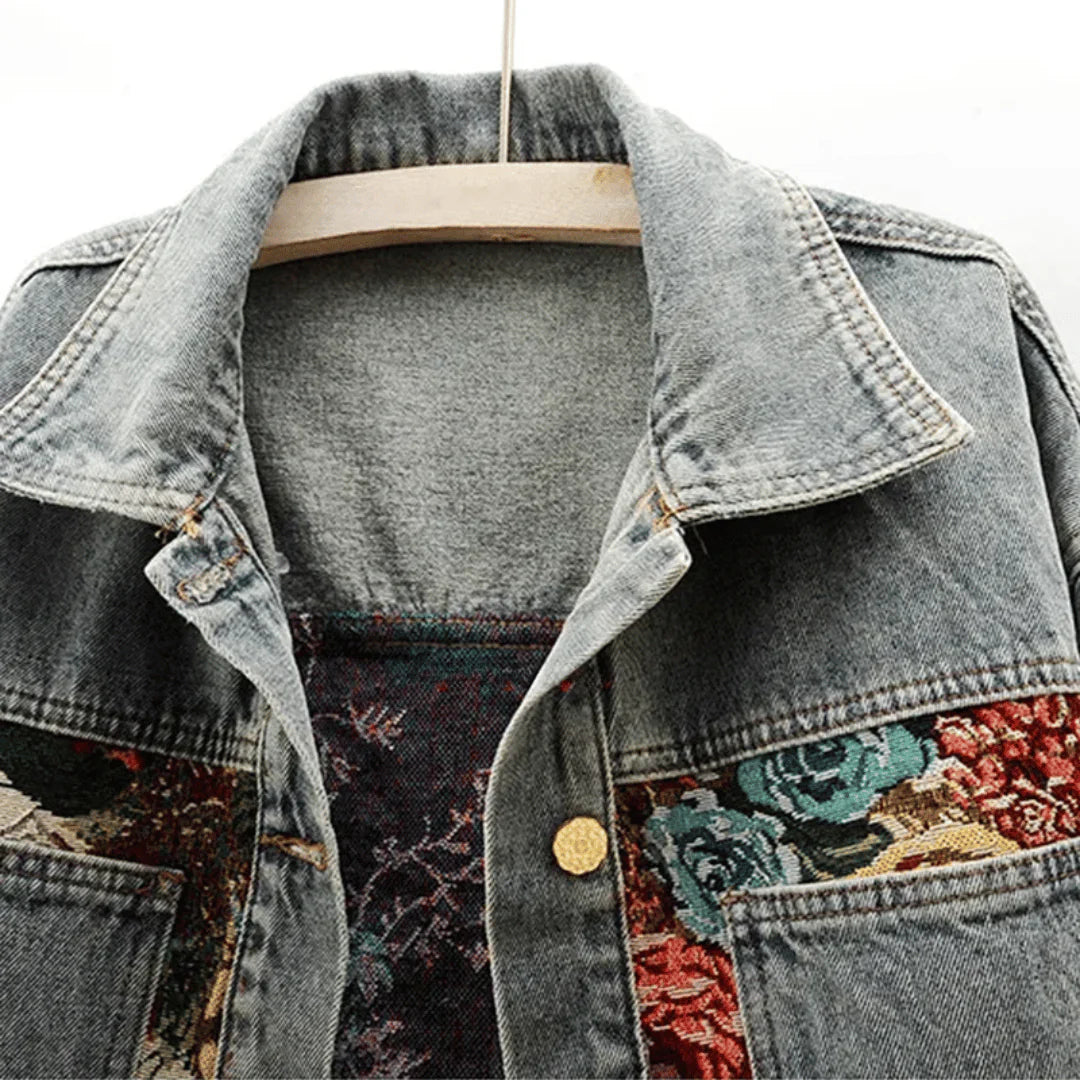 Amara Embroidered Denim Jacket