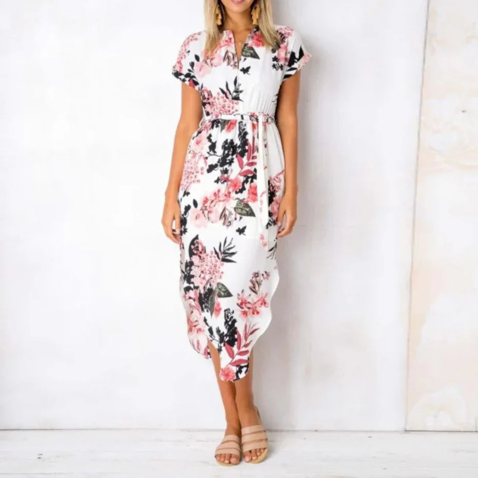 Zariah Floral Chic Wrap Dress