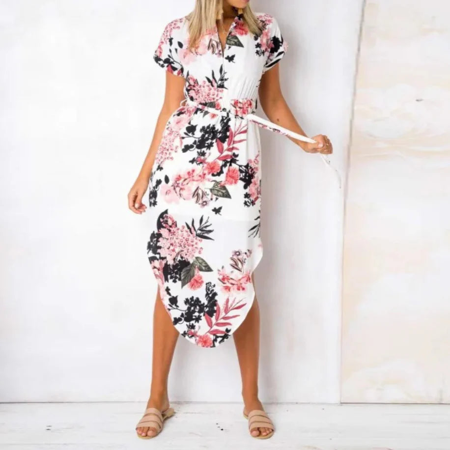 Zariah Floral Chic Wrap Dress