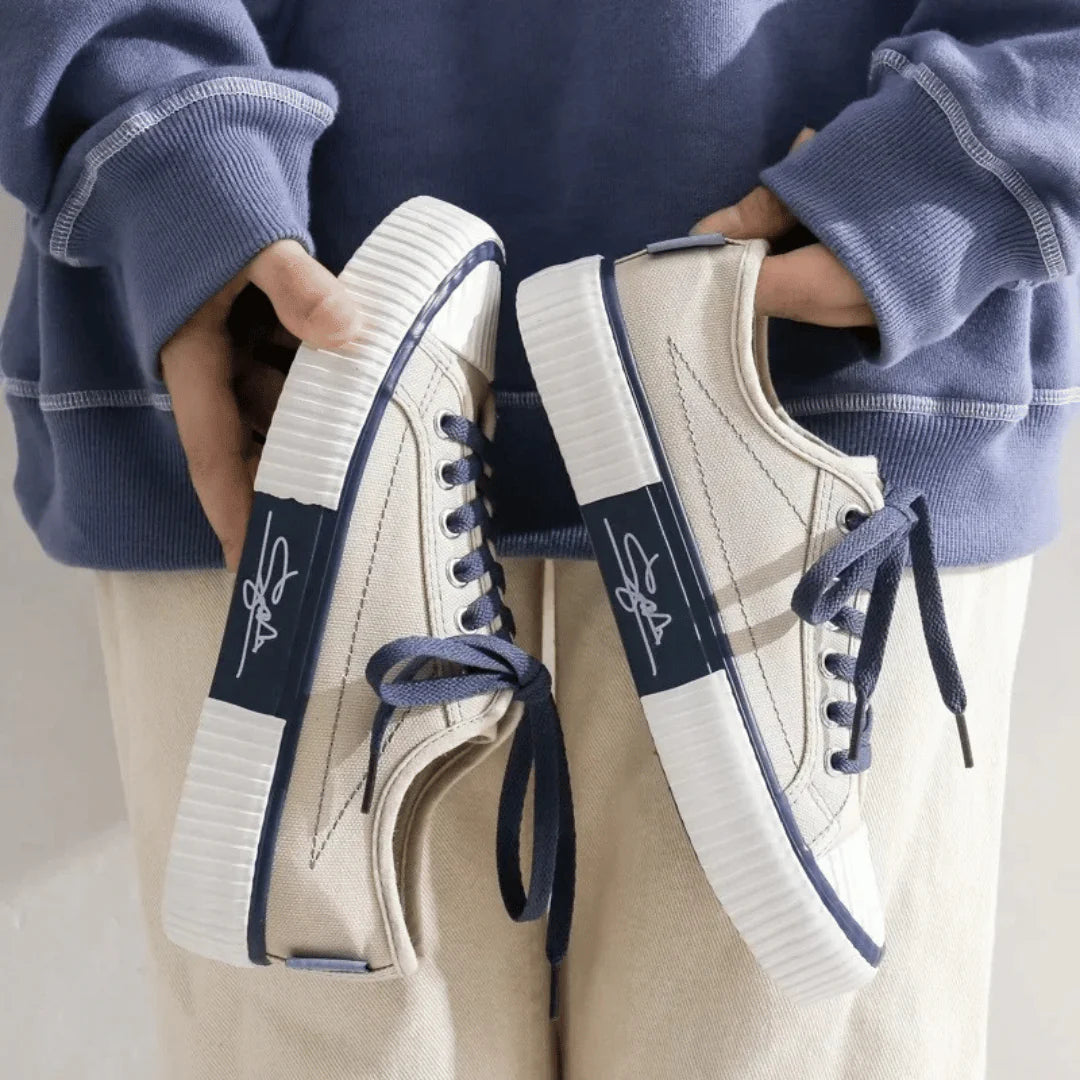 Harper Two-Tone Canvas Sneakers