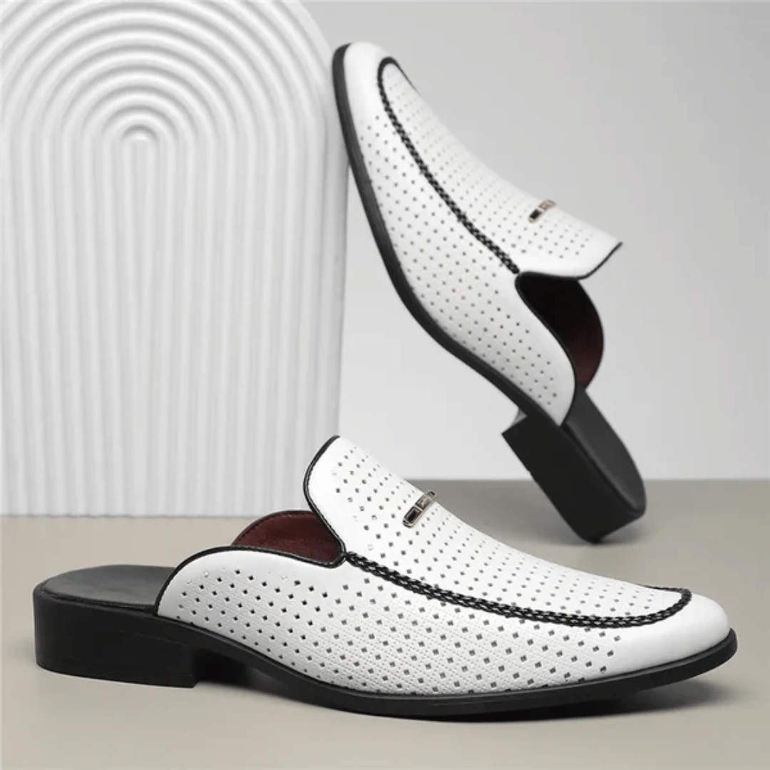 Porto Genuine Leather Slides