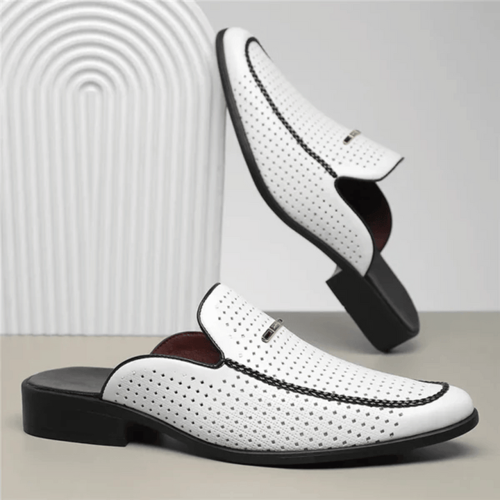 Porto Genuine Leather Slides