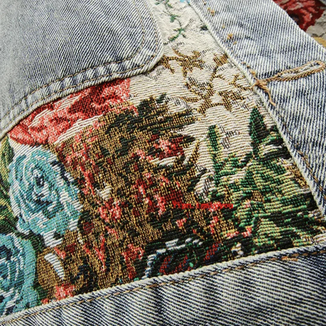 Amara Embroidered Denim Jacket