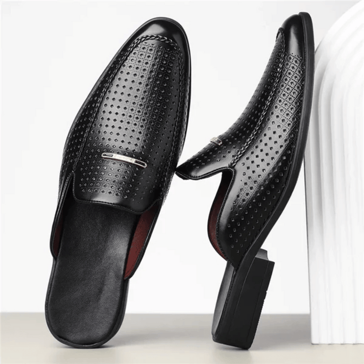 Porto Genuine Leather Slides