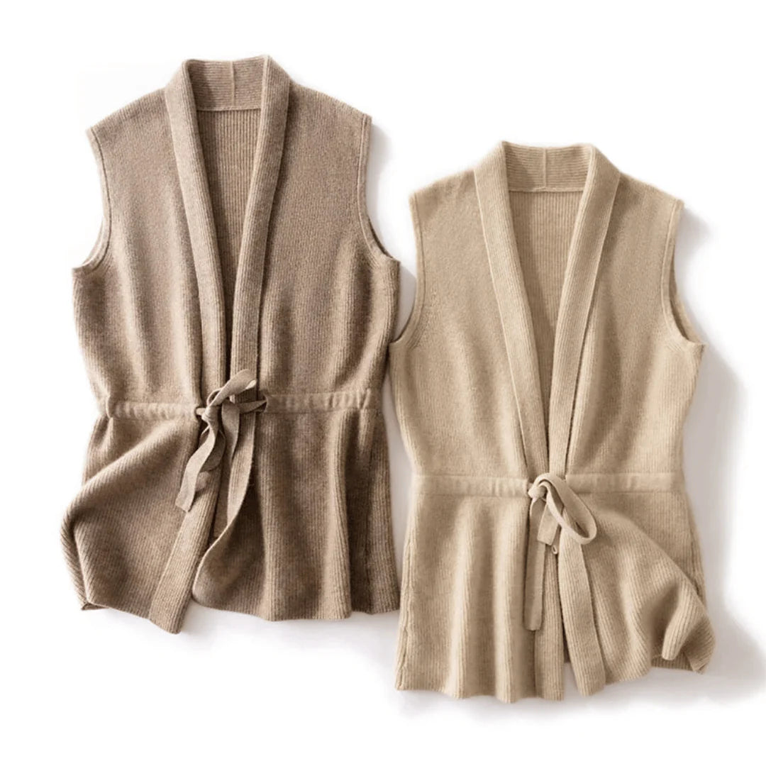 Elara Knit Belted Vest